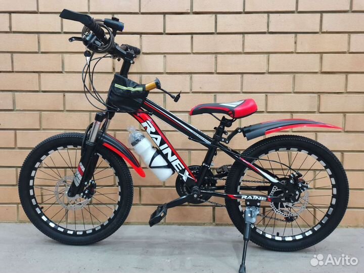 Велосипед скоростной, колёса 20 дюймов,чёрно-красн