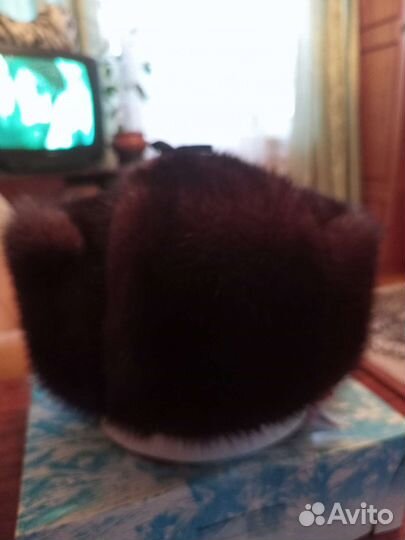 Норковая шапка мужская ушанка