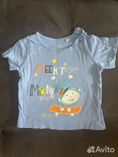 Детские футболки и водолазка, размер 68-74