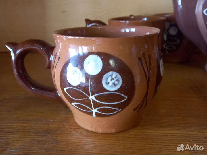 Чайный сервиз СССР глиняный