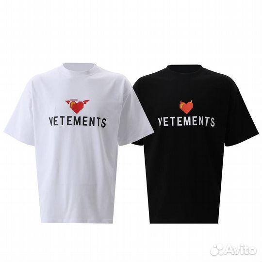 Футболка Vetements - Heart - Oversize