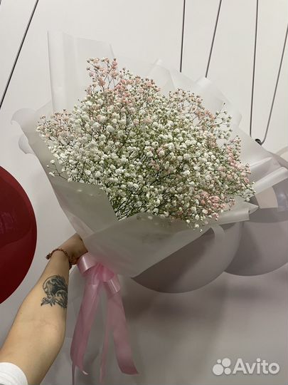 Гипсофила букет цветы подарок