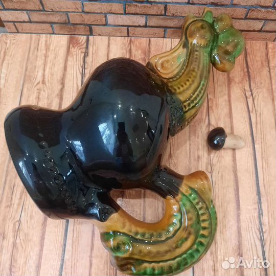 Петух СССР графин, штоф Васильковская Керамика