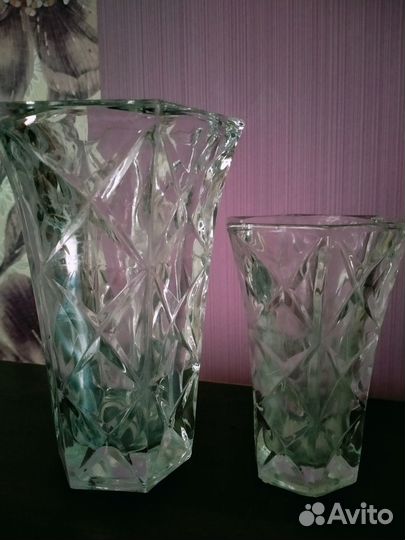 Вазы хрустальные(СССР) -4шт