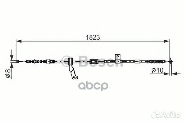 Тормозной трос 1987482297 Bosch