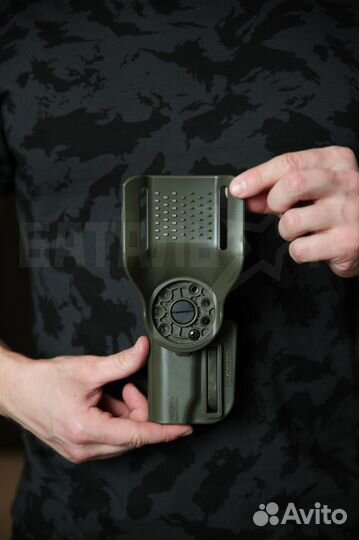 Кобура Альфа пм/пмм с выносным креплением, олива