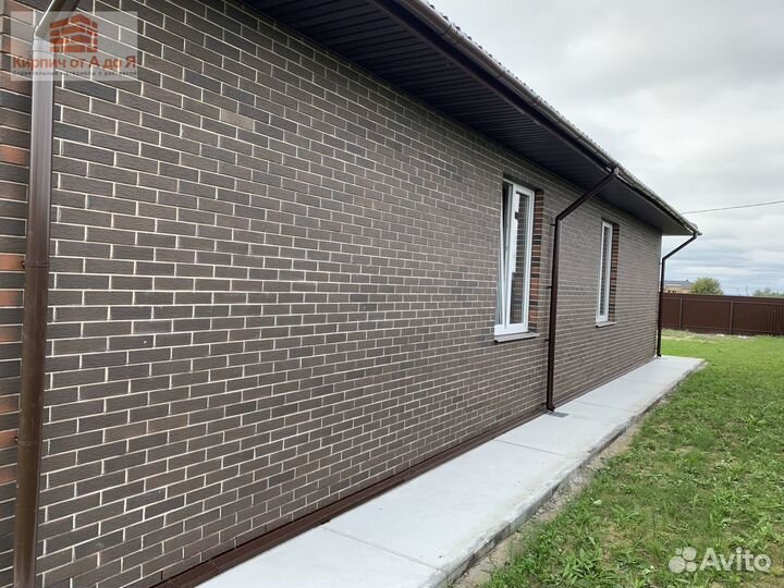 Облицовочный керамический кирпич графит лава