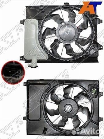 Диффузор Радиатора Kia Soul 13- ST590058 Sat