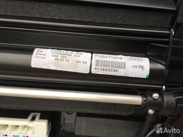 Дверь задняя правая мерседес W222 черная