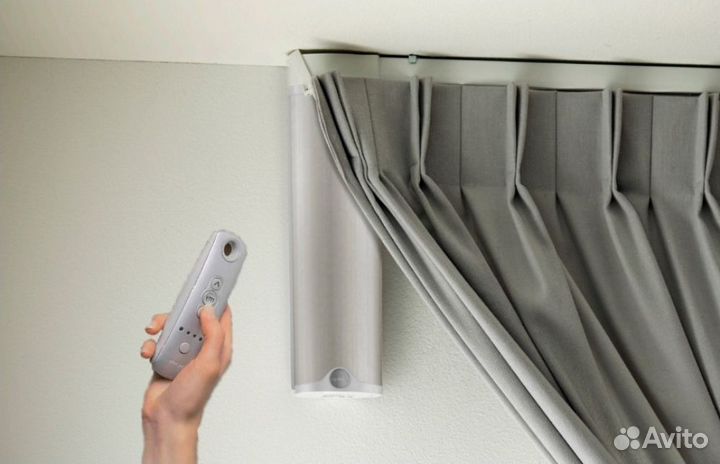 Карниз с электроприводом потолочный