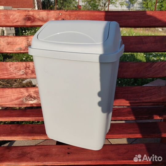 Мусорное ведро 2шт серое и бирюзовое