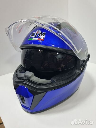 Мотошлем AiM JK320 Dark Blue, XL