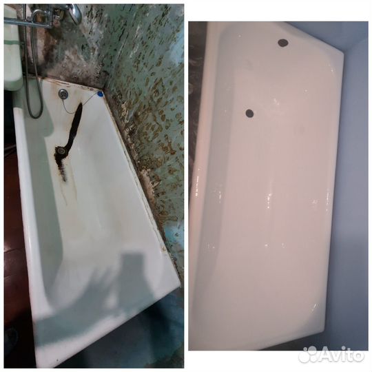 Реставрация ванн жидким акрилом,эмалью и мрамором