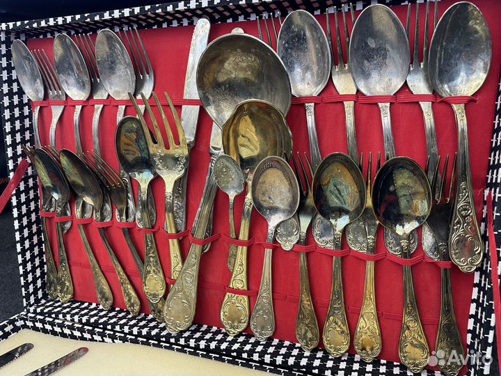 Набор столовых приборов италия ретро