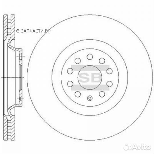 Sangsin brake SD5701 Диск тормозной