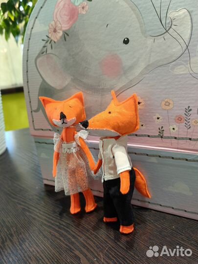 Лисички из фетра лис лисёнок