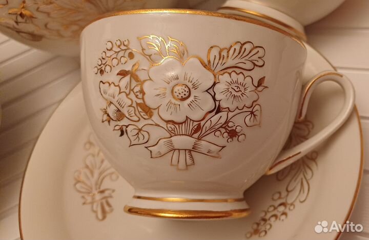 Чайный сервиз Лфз Золотой Букет