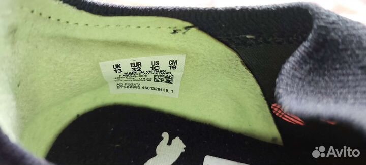 Детские футбольные бутсы puma 32 размер