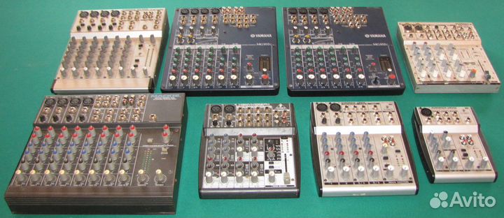 Микшерные пульты Yamaha Behringer Alto Mackie Kase