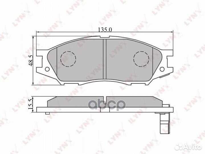 Колодки тормозные дисковые перед BD3409 LYN