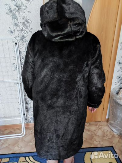 Шуба с капюшоном