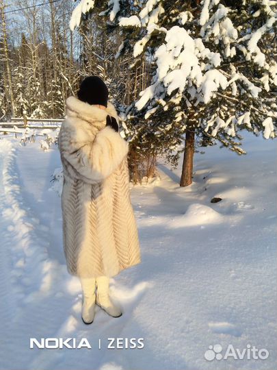 Шуба из песца