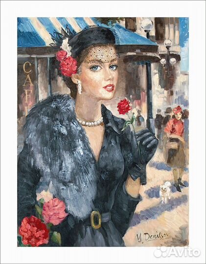 Продавщица роз