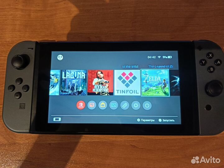 Nintendo switch rev2 прошитая + 128gb