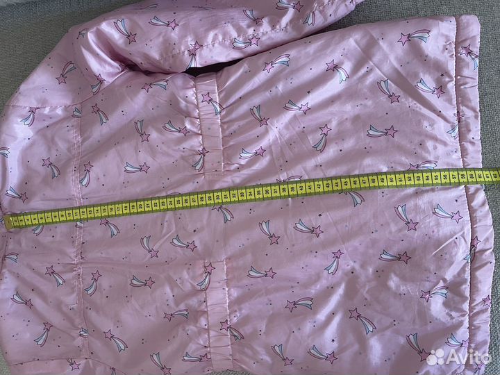 Утепленный плащ для девочки на флисе Mothercare