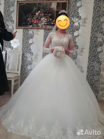 Свадебное платье 44 46 пышное