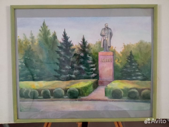 Картина пейзаж акварель