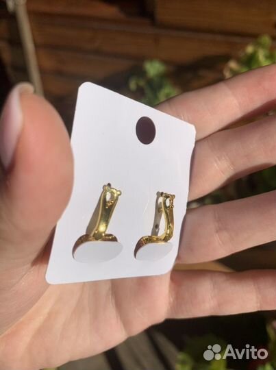 Серьги клевер