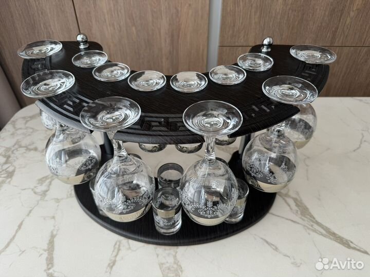 Набор бокалов Гусь-Хрустальный 18 предметов