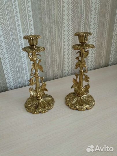 Подсвечник латунь бронза