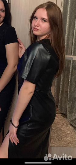 Кожаное платье