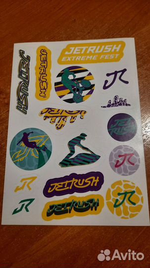 Jetrush extreme fest 2024 стикерпак мерч наклейки