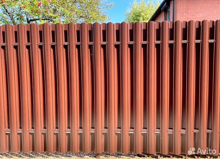 Заборы из профнастила с установкой