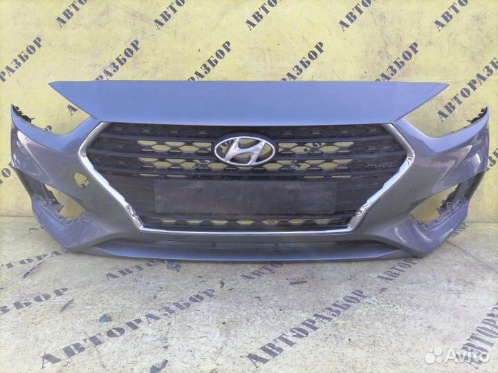 Бампер передний Hyundai Solaris 2017-H.b