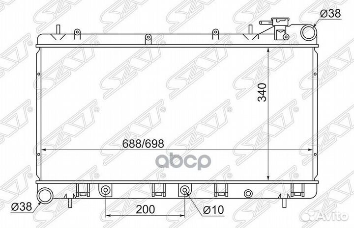Радиатор Subaru Forester 97-02 / Impreza 92-00
