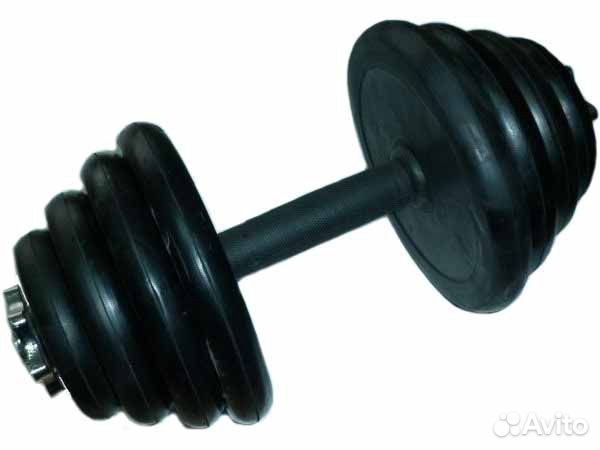 Гантель разборная обрезиненная 15кг