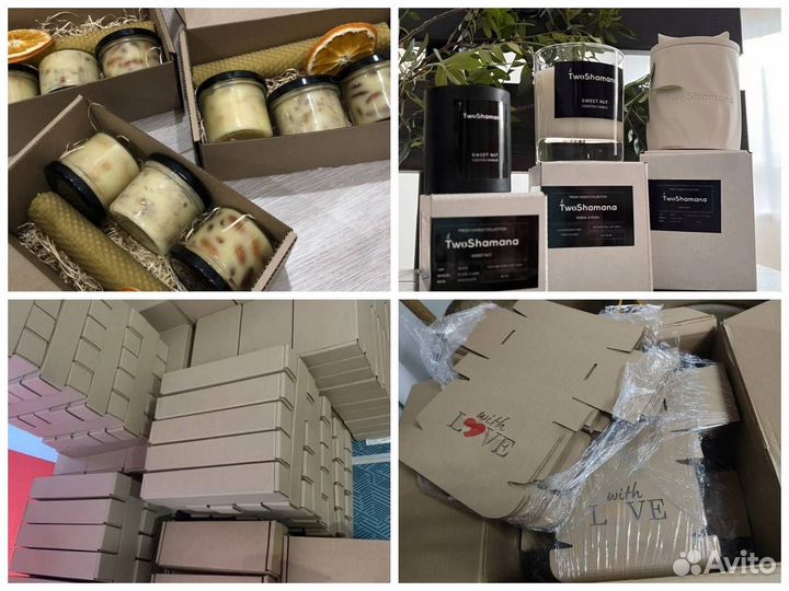 Подарочные коробки. Крафт коробки. Под заказ