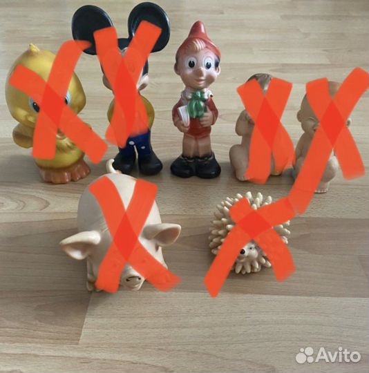 Резиновые игрушки СССР