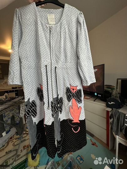 Халат женский новый 46 велюр Иваново