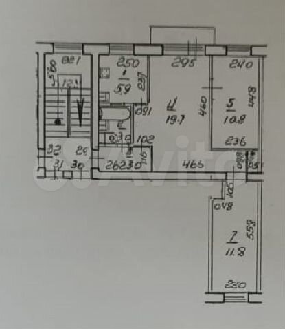 3-к. квартира, 54,7 м², 4/4 эт.