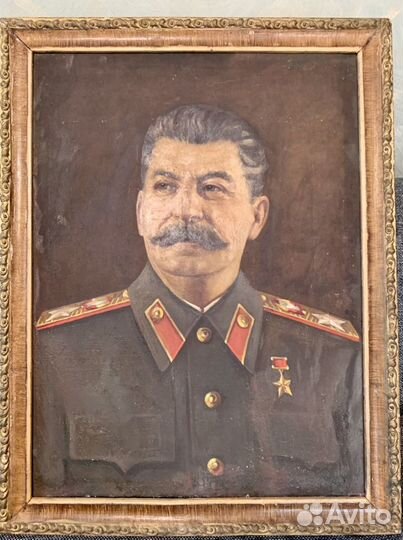 Портрет Сталина (холст, масло), 1940-е годы