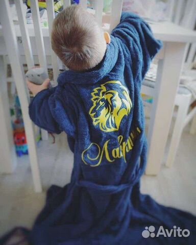 Махровые именные банные халаты