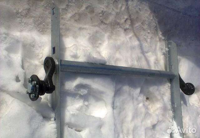 Ось прицепа мзса 81771Е.001 в сборе, 750 кг