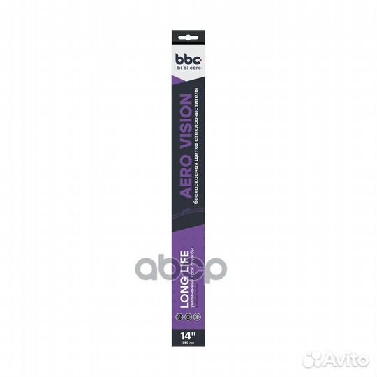 Щетка стеклоочистителя бескаркасная 350мм 