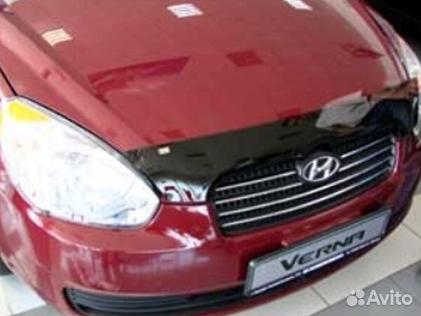 Дефлектор капота Hyundai Verna (2006-2009)