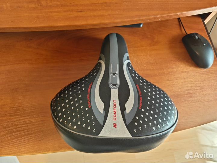 Велосипедное седло комфортное широкое